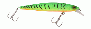 spro power catcher minnow matte firetiger uv